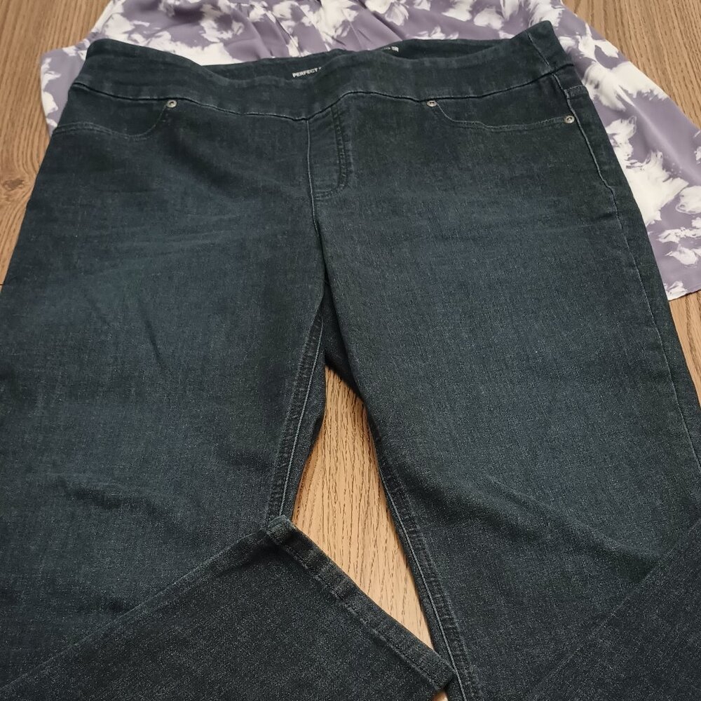 Chico's Size 16 (3) Perfect Stretch Pull-on Juliet Style Jeans (EUC)